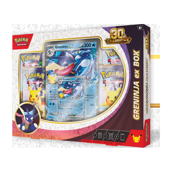 Pokémon TCG: 30th Celebration Pokémon ex Box — Greninja ex