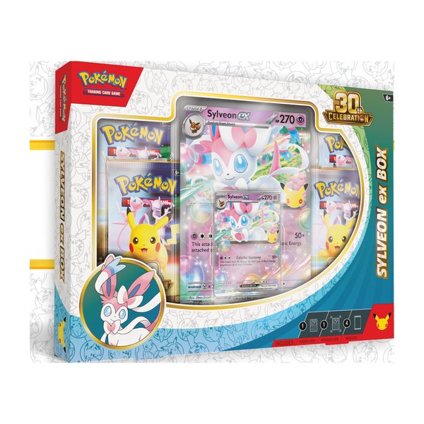 Pokémon TCG: 30th Celebration Pokémon ex Box — Sylveon ex