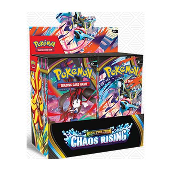 Pokémon TCG: Mega Evolution—Chaos Rising Booster Display