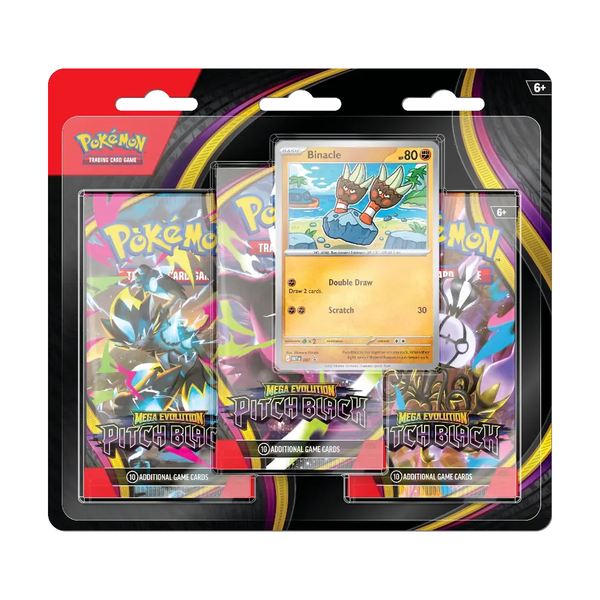 Pokémon TCG: Mega Evolution—Pitch Black 3-Pack Blister