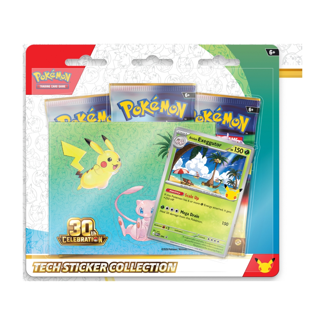 Pokémon TCG: 30th Celebration Tech Sticker Collection — Alolan Exeggutor