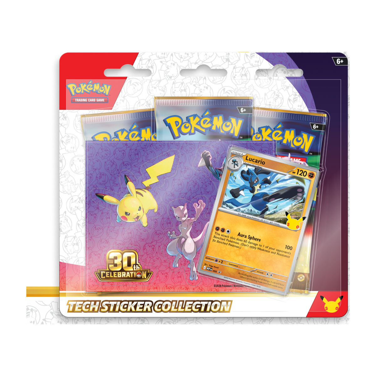 Pokémon TCG: 30th Celebration Tech Sticker Collection — Lucario
